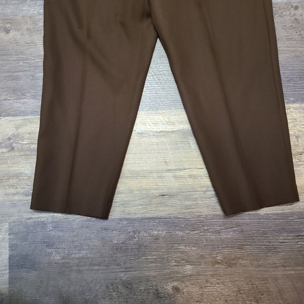 Alfred Dunner Brown Elastic Waist Pull On Pants - Picture 2 of 7